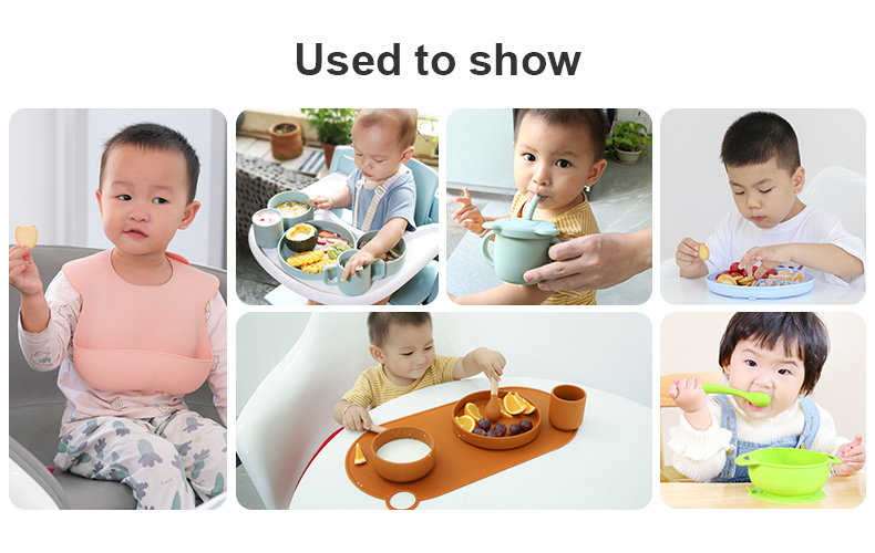 Silicone Feeding Set Wholesale Custom Design Baby Dishes