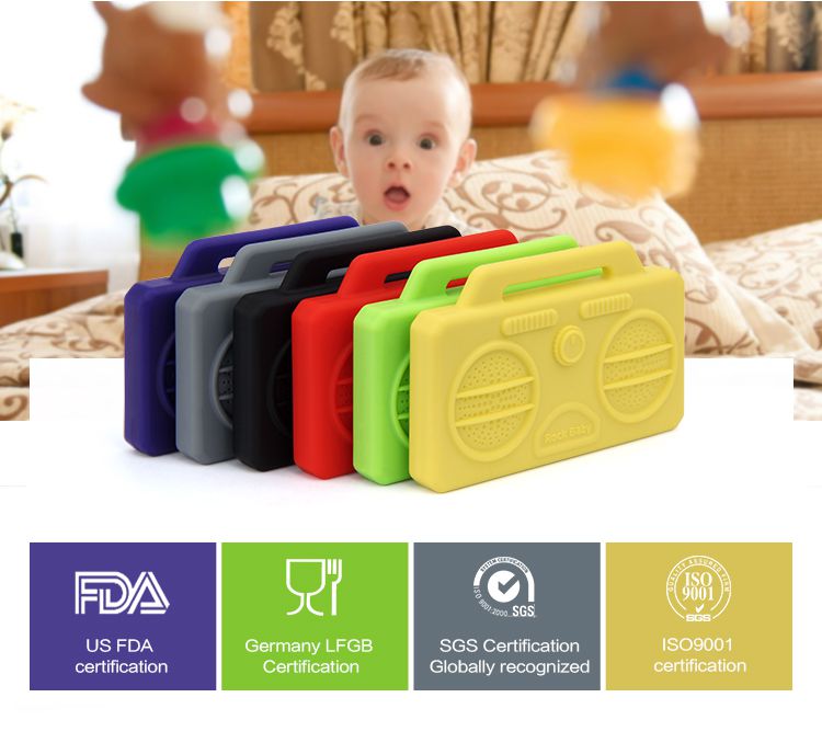 baby teething toys bpa free, silicone radio teething toys for baby