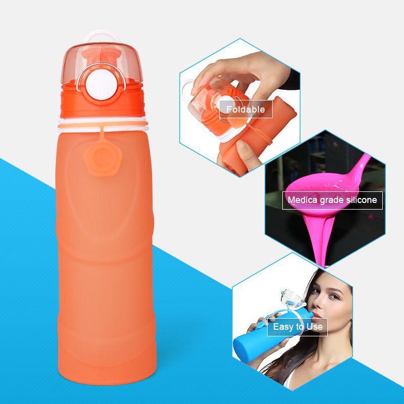 wide mouth collapsible water bottle easy to use