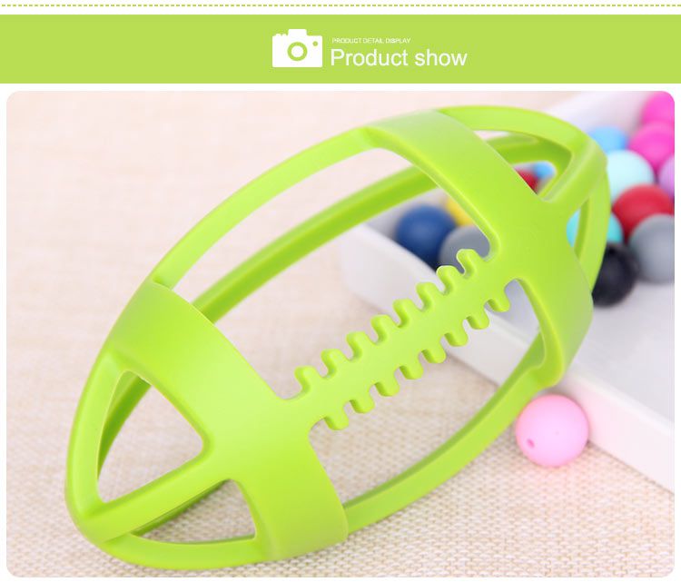Silicone Teether Rugby show