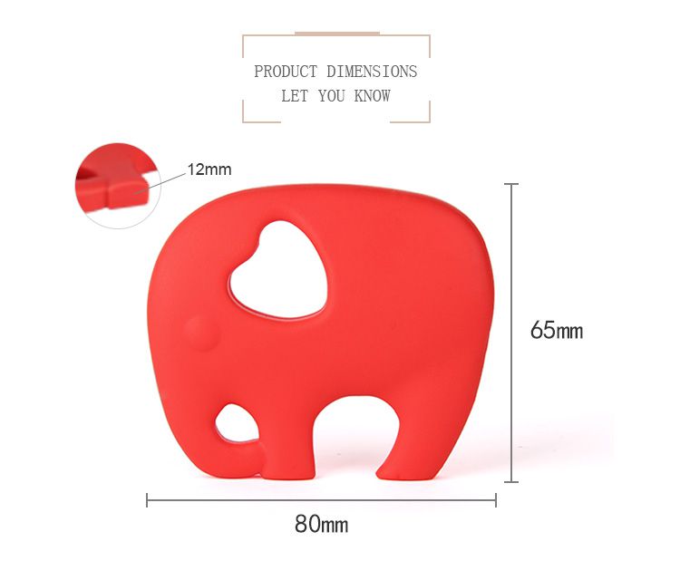 best silicone teether size