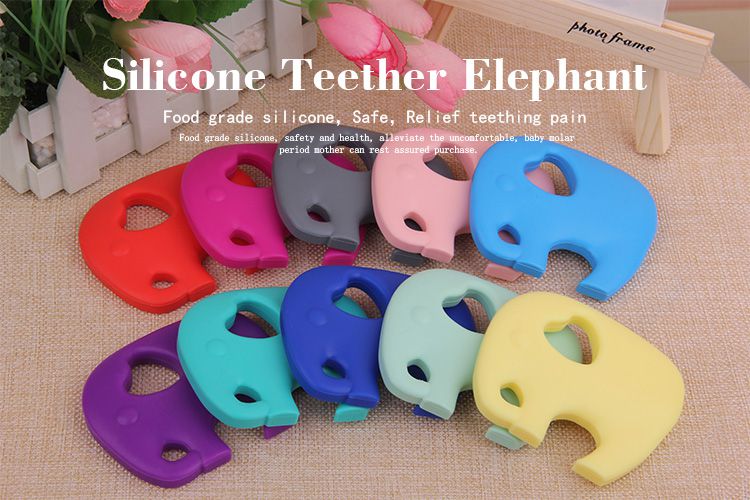 Elephant Teether, Silicone Elephant Teething Toy