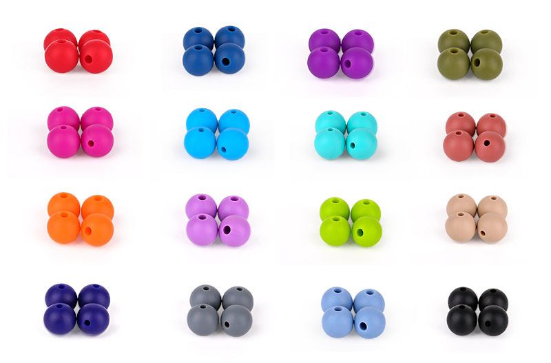 Silicone jewelry beads, mommy teething beads