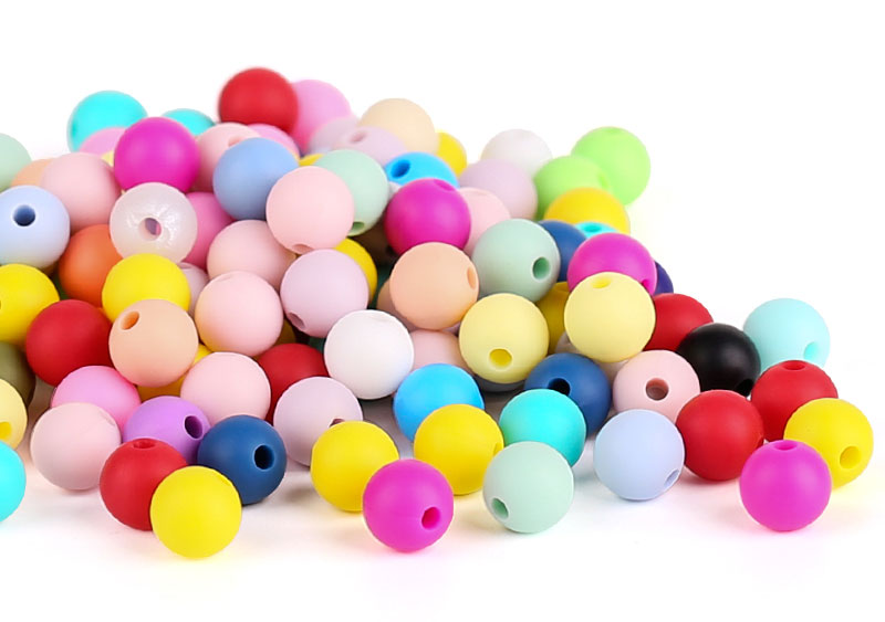Silicone jewelry beads