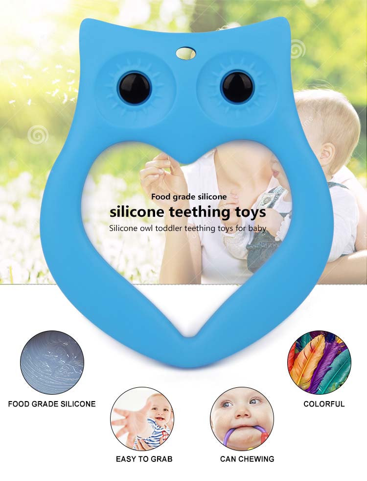 Nuby silicone teether animal, Super soft silicone owl teether