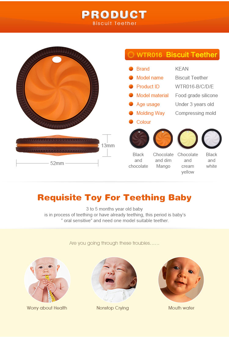 silicone cookie teether