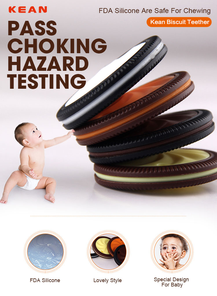 Silicone cookie teether