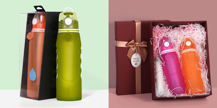Personalized collapsible water bottle