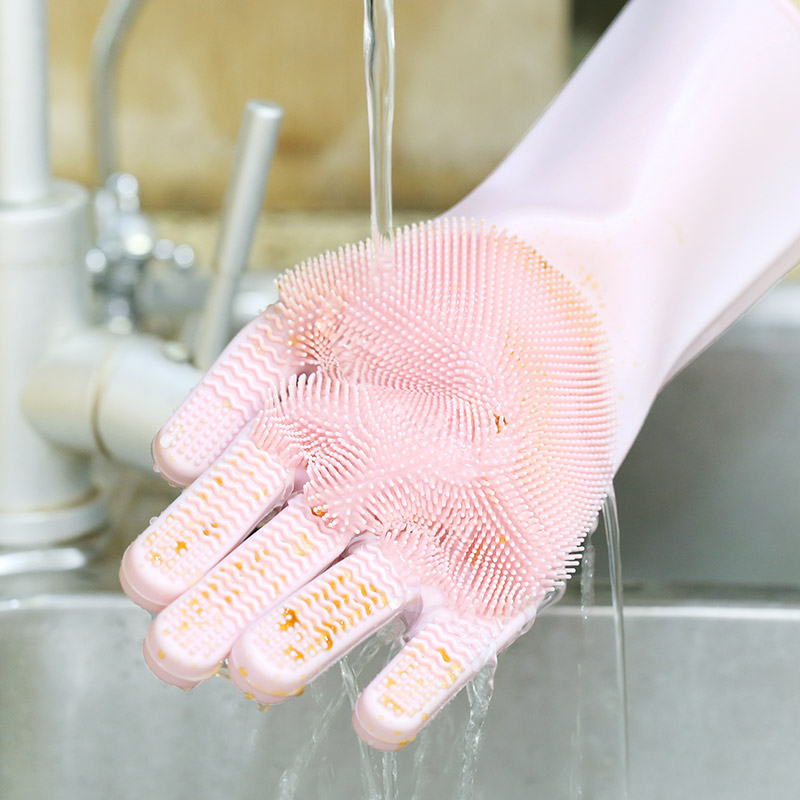 silicone cleaning gloves