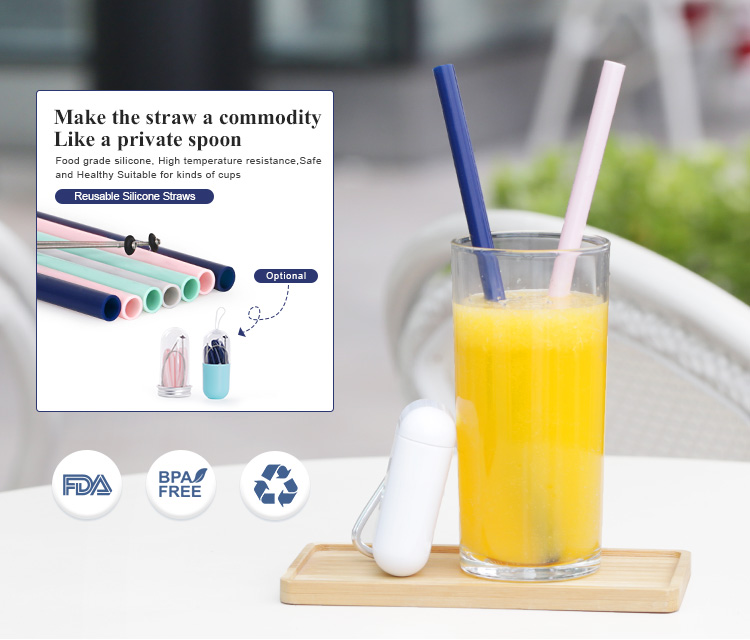 Reusable drinking straws, bulk reusable bendy collapsible straws