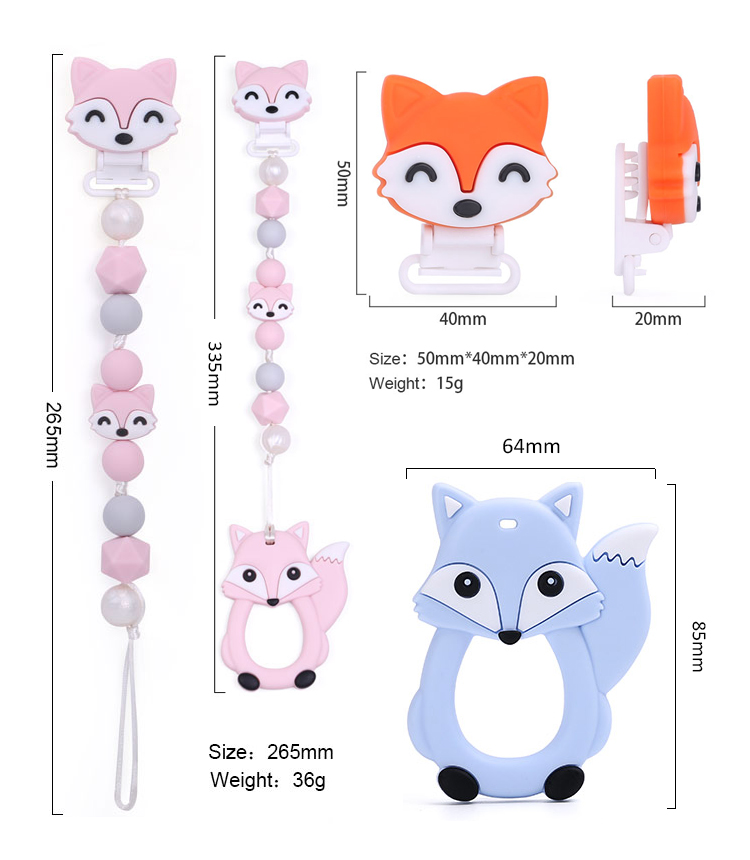 Teething Pacifier Clips