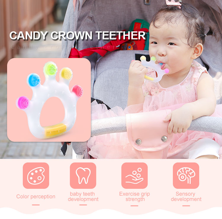 Cooling Teether - Custom Safe Baby silicone teether toys Crown