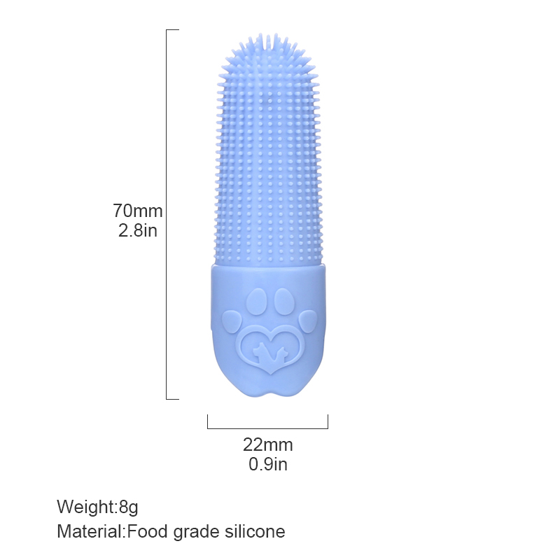 Finger dog brush
