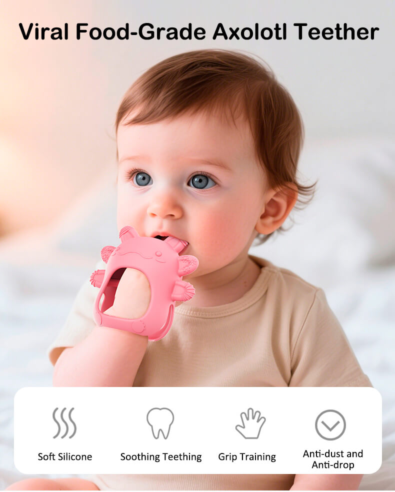 silicone teething mitten