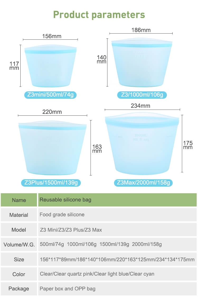 Silicone Storage Bags