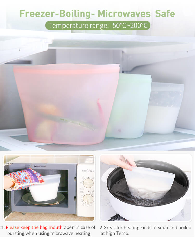 Silicone food baggies
