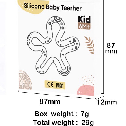 packaging of silicone teether