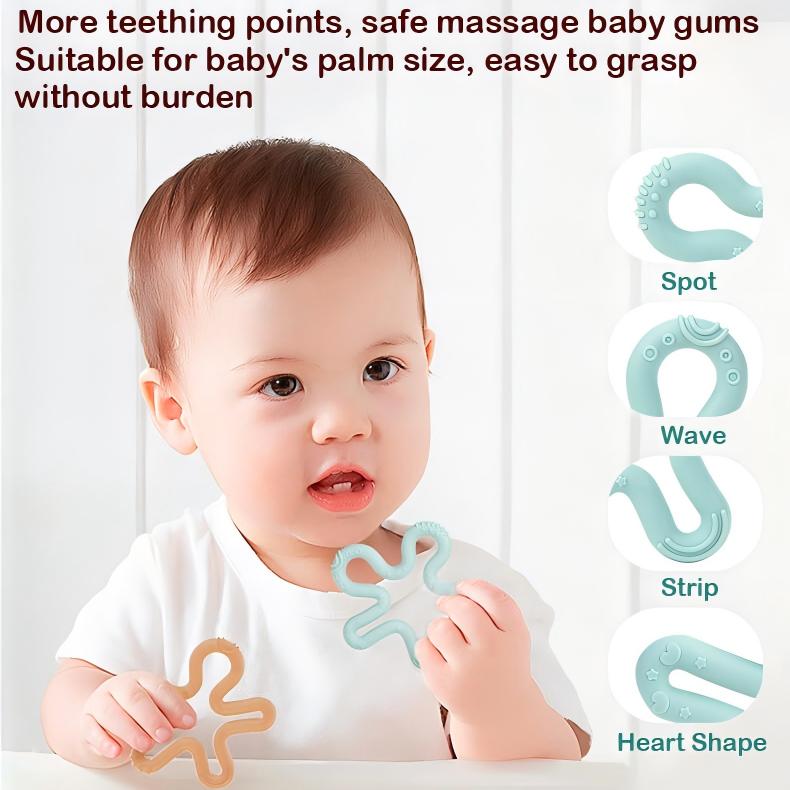 Coral Silicone Teether 