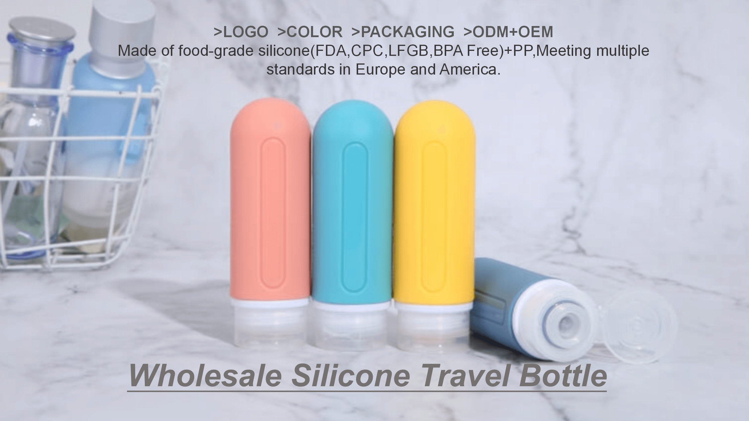 Capsule Silicone Travel Bottle