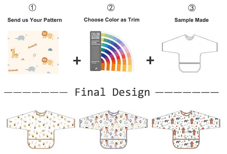 customizable baby smock bib