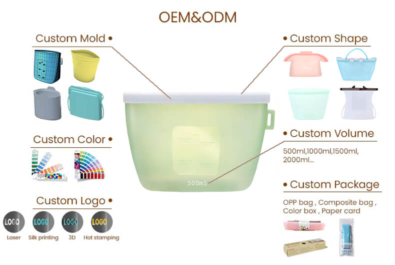 Customize Silicone food bag
