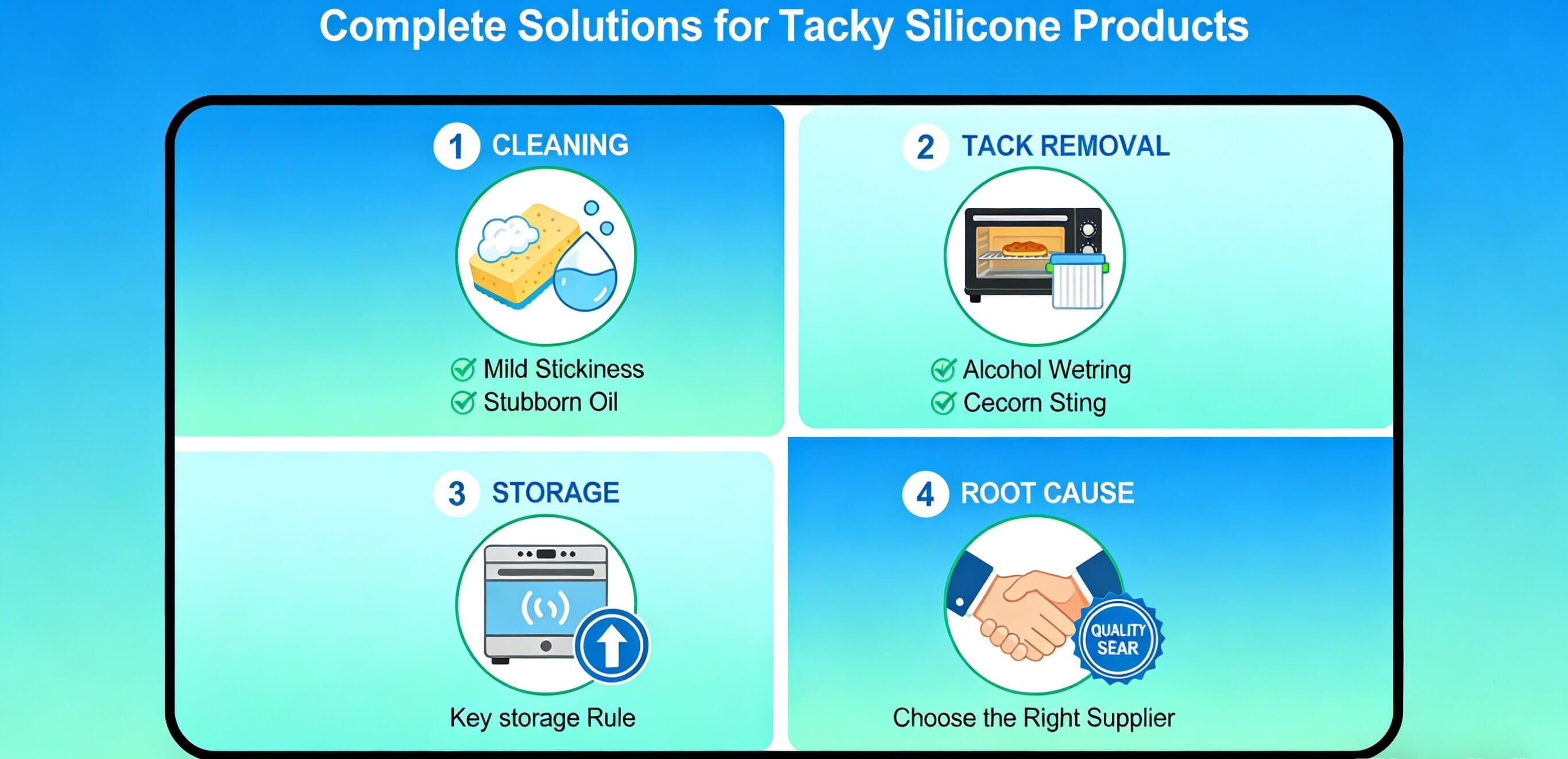 Solutions for the Stickiness of Silicone Products