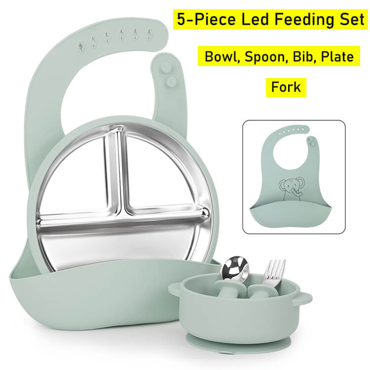 5 piece baby feeding set