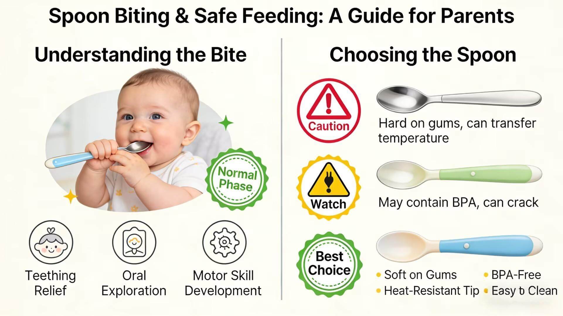What to Do When a Baby Bites the Spoon?