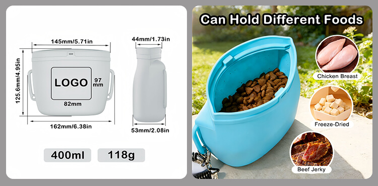 wholesale dog treat bag size