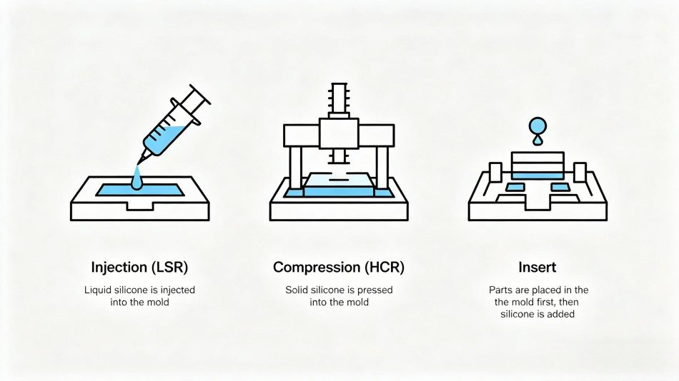 Main Types of Silicone Overmolding