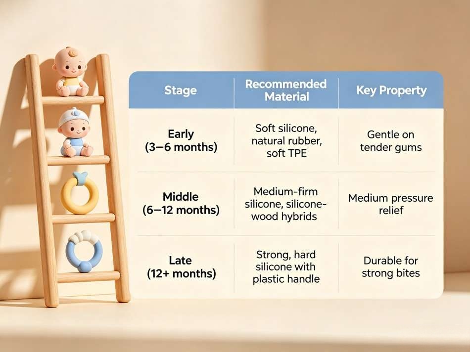 Selecting Material by Teething Stage Selecting Material by Teething Stage