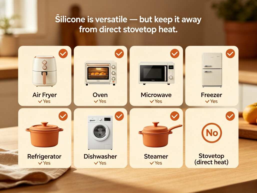 Silicone-Compatible Cooking Appliances