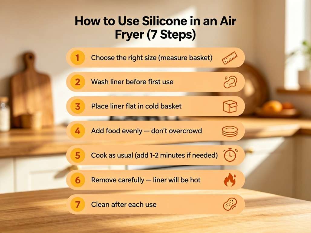 How to Use Silicone in an Air Fryer 