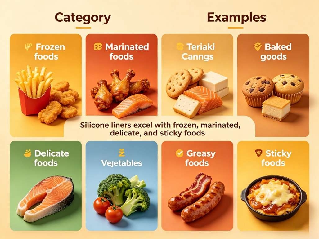 What Foods Work Best with Silicone Liners?