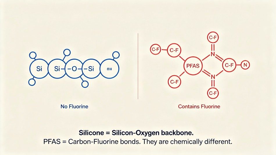 Silicone vs PFAS Silicone vs PFAS