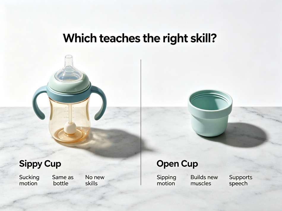 Why Open Cups， Not Sippy Cups