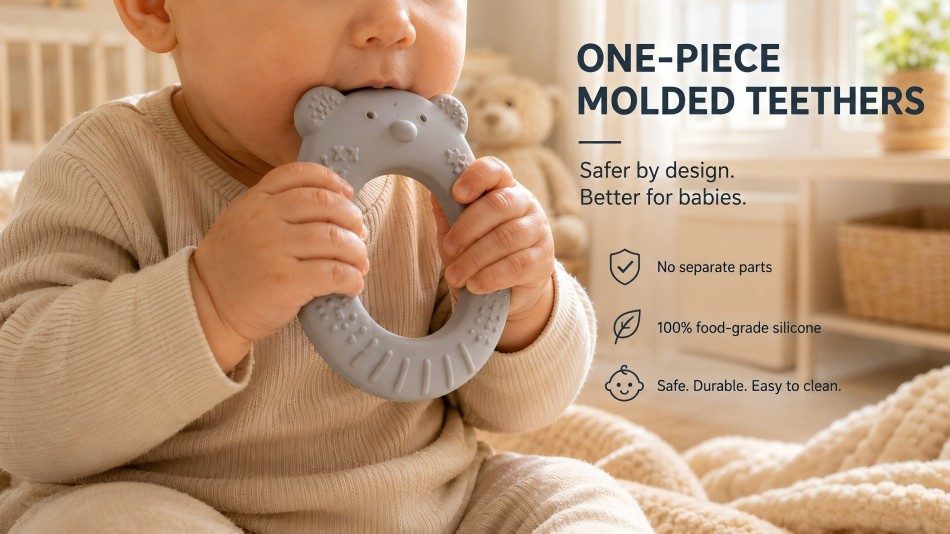 Why One-Piece Molded Teethers Are Safer Why One-Piece Molded Teethers Are Safer