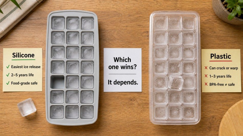 Silicone vs Plastic Ice Cube Trays