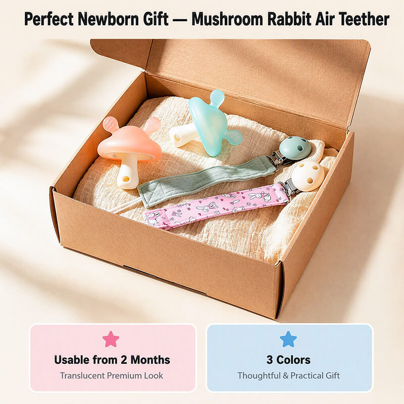 translucent silicone teether