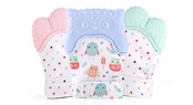 cute owl silicone teething glove mitt