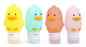 Silicone Travel Bottle Yellow Duck
