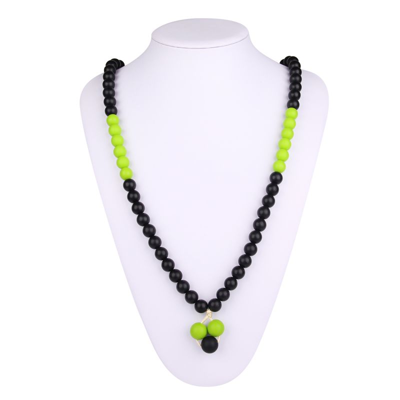black teething necklace