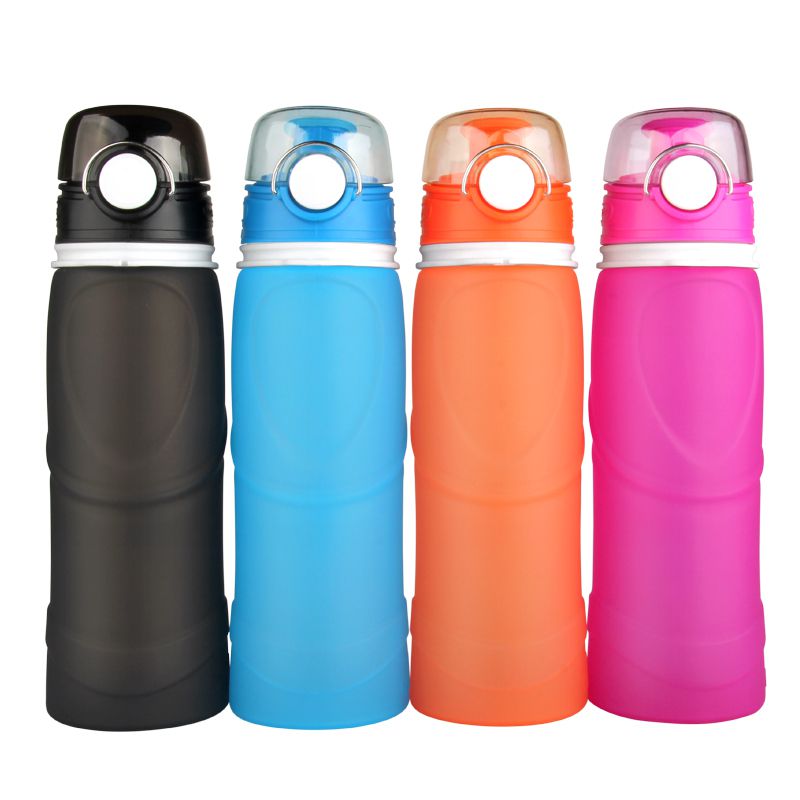 Silicone water bottle Cheap silicone foldable water bottle