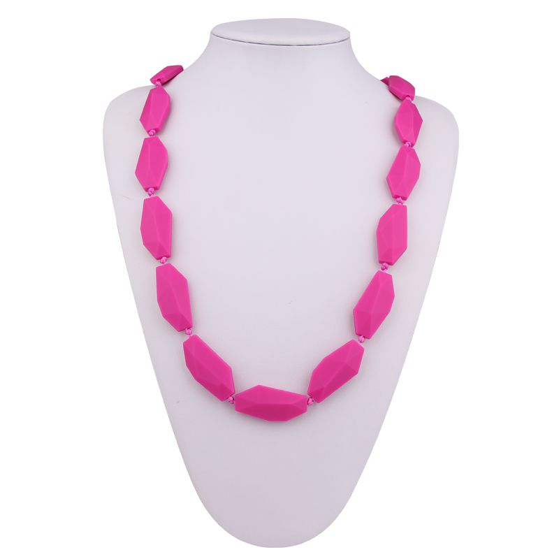 Silicone mom teething necklace can soothe a teething baby mom teething necklace