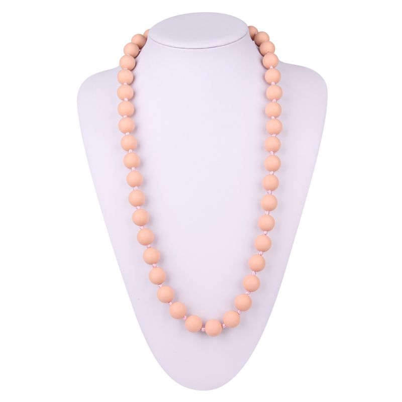 Silicone teething bead necklace