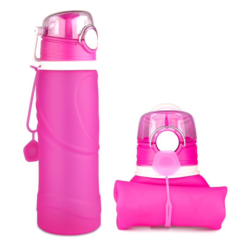 eco squeeze silicone water bottle - leak proof collapsible water bottle