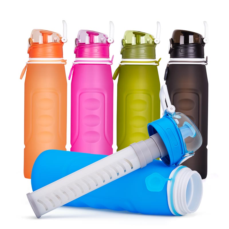 travel water bottle with filter