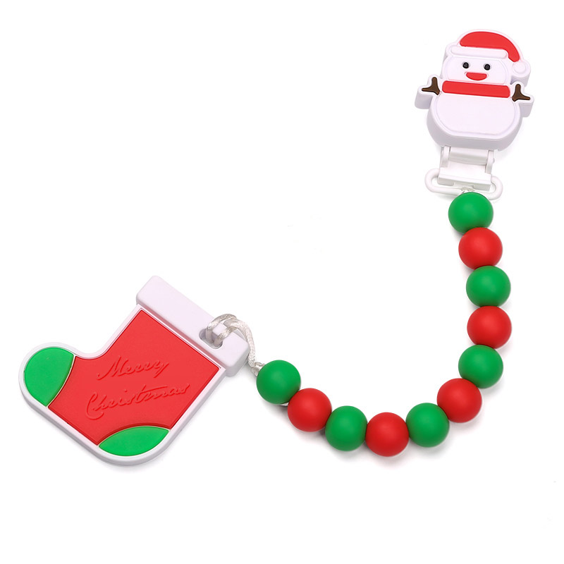 silicone teething pacifier clip