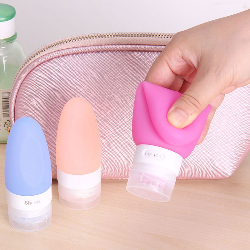 silicone travel bottle set