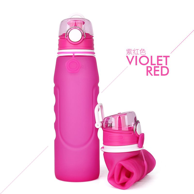 Silicone roll up water bottle
